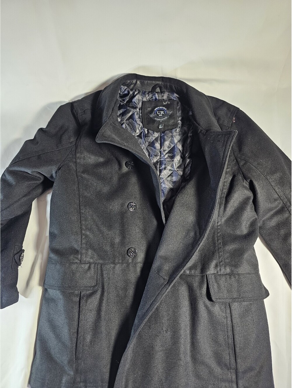 Urban Republic 2008 Black Jacket (Peacoat) Mens Large